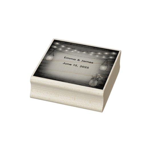 の素朴結婚ゴム印 ラバースタンプ (スタンプ)