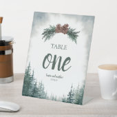 の素朴結婚テーブル番号台座記号 台座サイン (インサイチュ)