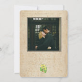 の素朴結婚フローラカード招待状 招待状 (裏面)