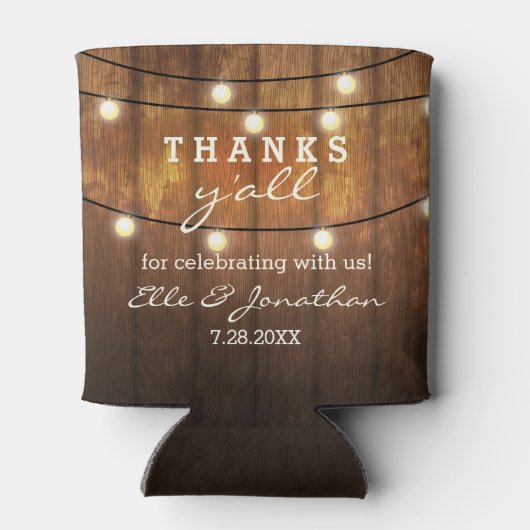 の素朴結婚国の文字列がYのすべて感謝していに点灯 缶クーラー (裏面)