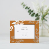 の素朴結婚応答カード 出欠カード (スタンド正面)