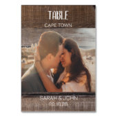 の素朴結婚旅行先の写真の名前 テーブルナンバー (裏面)