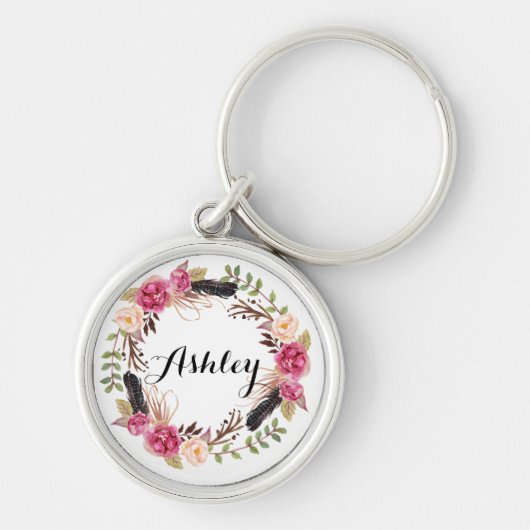 の素朴結婚花嫁のギフトボホウェディングパーティー キーホルダー (正面)