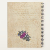 の素朴結婚花嫁の贈り物アイディア プランナー手帳 (裏面)