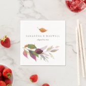 の素朴結婚装飾紅葉 スタンダードカクテルナプキン (インサイチュ)