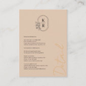 の素朴結婚詳細・エンクロージャ・カード エンクロージャーカード (正面)