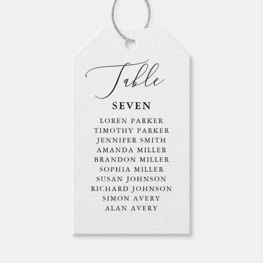 の素朴表結婚数結婚式の引き出物 ギフトタグ (正面)