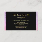 *~*の紫色のピンクはガーリーな延長額を打ちます 名刺 (裏面)