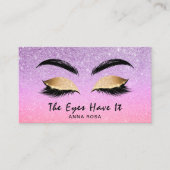 *~*の紫色のピンクはガーリーな延長額を打ちます 名刺 (正面)