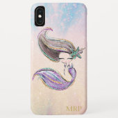 *~*の紫色の青いピンクの輝きの金ゴールドのグリッターの人魚 Case-Mate iPhoneケース (裏面)