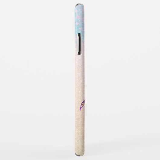 *~*の紫色の青いピンクの輝きの金ゴールドのグリッターの人魚 Case-Mate iPhoneケース (裏面/右)