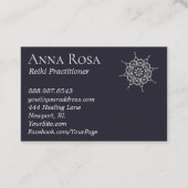 *~*の紫金山のラベンダーのピンクの空の曼荼羅 名刺 (裏面)