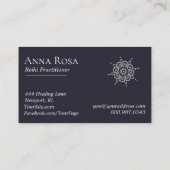 *~*の紫金山ピンク及びラベンダーの空の曼荼羅 名刺 (裏面)