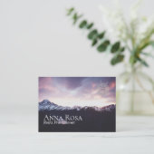 *~*の紫金山ピンク及びラベンダーの空の曼荼羅 名刺 (スタンド正面)