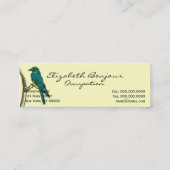 ~の細い名刺を話している3羽の鳥 スキニー名刺 (裏面)