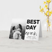 の結婚ありがとうこ最高のそのDay Ever Card カード (黄色い花)