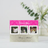 の結婚ありがとうポストカード/DIYカラー+写真 ポストカード (スタンド正面)