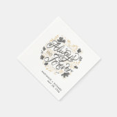 の結婚いつも永遠にグレイ結婚ズのナプキン スタンダードカクテルナプキン (角)