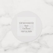 の結婚うめきイルカのテーブル紙吹雪 コンフェッティ (スモール正面)