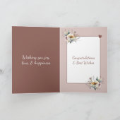 の結婚おめでとうカップルフローラ カード (内部)