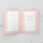 の結婚おめでとうブライダルシャワーラブバード カード (内部)