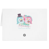 の結婚おめでとうペンギン新郎新婦 (裏面横)