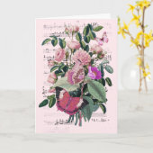 の結婚おめでとう名前の追加バラEphemera カード (黄色い花)