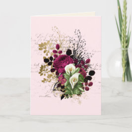 の結婚おめでとう名前の追加バラEphemera カード