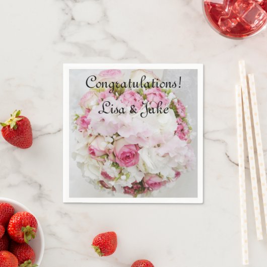 の結婚おめでとう紙ナプキンス スタンダードカクテルナプキン (インサイチュ)