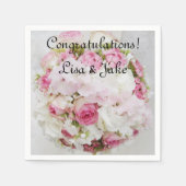 の結婚おめでとう紙ナプキンス スタンダードカクテルナプキン (正面)