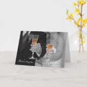 の結婚おめでとう カード (黄色い花)