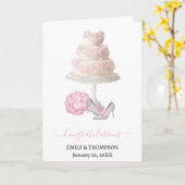 の結婚おめでとう カード (黄色い花)