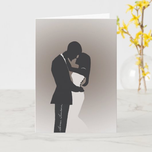 の結婚おめでとう カード (黄色い花)