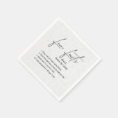 の結婚おもしろいエンボスフローラデザイン スタンダードカクテルナプキン (角)