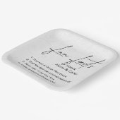 の結婚おもしろいエンボスフローラ ペーパープレート (傾斜あり)