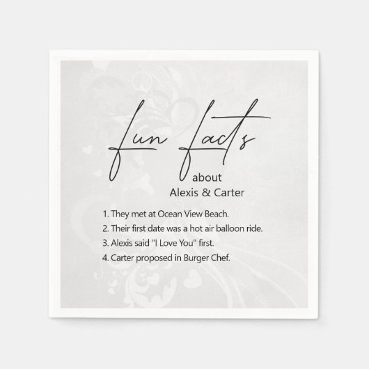 の結婚おもしろいハート スタンダードカクテルナプキン (正面)