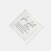 の結婚おもしろいハート スタンダードカクテルナプキン (角)