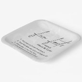 の結婚おもしろいハート ペーパープレート (傾斜あり)