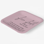 の結婚おもしろいバラ ペーパープレート (傾斜あり)