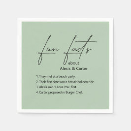 の結婚おもしろい事実 スタンダードカクテルナプキン