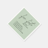 の結婚おもしろい事実 スタンダードカクテルナプキン (角)