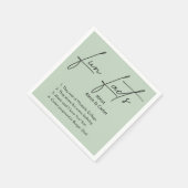 の結婚おもしろい事実 スタンダードカクテルナプキン (角)