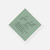 の結婚おもしろい事実 スタンダードカクテルナプキン (角)