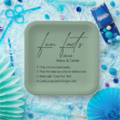 の結婚おもしろい事実 ペーパープレート (パーティー)