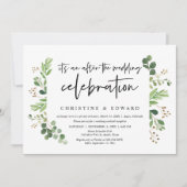 の結婚お祝いの後の結婚駆け落ち 招待状 (正面)