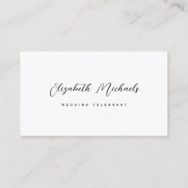 の結婚お祝いの清潔なミニマル主義者 名刺