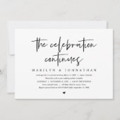 の結婚お祝いはモダン続く 招待状 (正面)