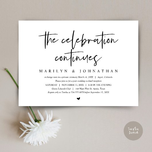 の結婚お祝いはモダン続く 招待状