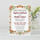 の結婚お祝いは愛と喜びの勝利 – 招待状 (スタンド正面)