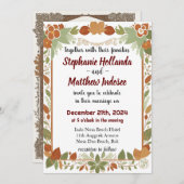 の結婚お祝いは愛と喜びの勝利 – 招待状 (正面/裏面)